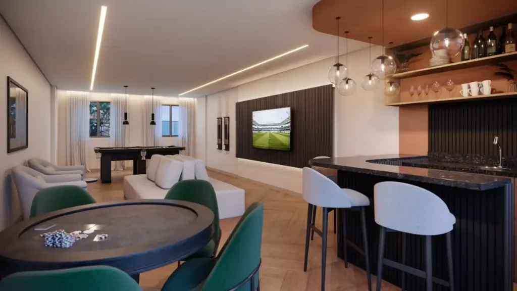 Cidade Lapa Água Branca Lapa, São Paulo — Sala de jogos, apartamento 2 quartos 37-45m²