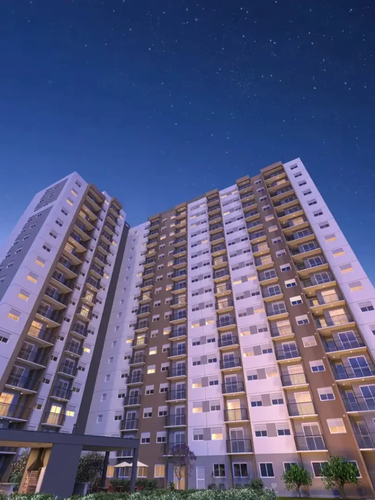 Fachada Vibra Santo Amaro — apartamento 2 quartos, Em construção em Santo Amaro