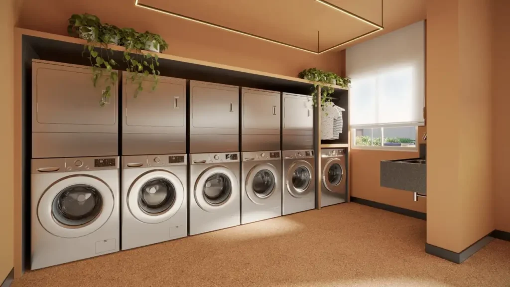 Lavanderia — Living Full Estaiada - Residencial (Living SP), 1-2 quartos em Brooklin Paulista
