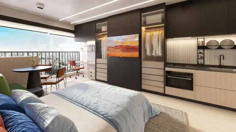 Apartamento 1-2 quartos Vila Mariana — Living do The Collection Vila Mariana - Residencial