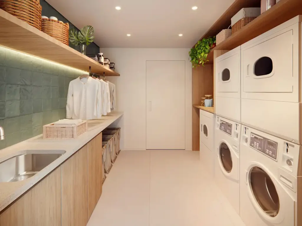 Lavanderia — GIO Jardins - NR (Mitre Realty), 1-2 quartos em Jardim América