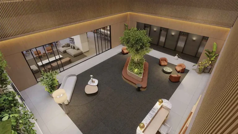 Hall SP 360° Smart Living by Eztec Moema — 1 quartos 24-35m², EZTEC
