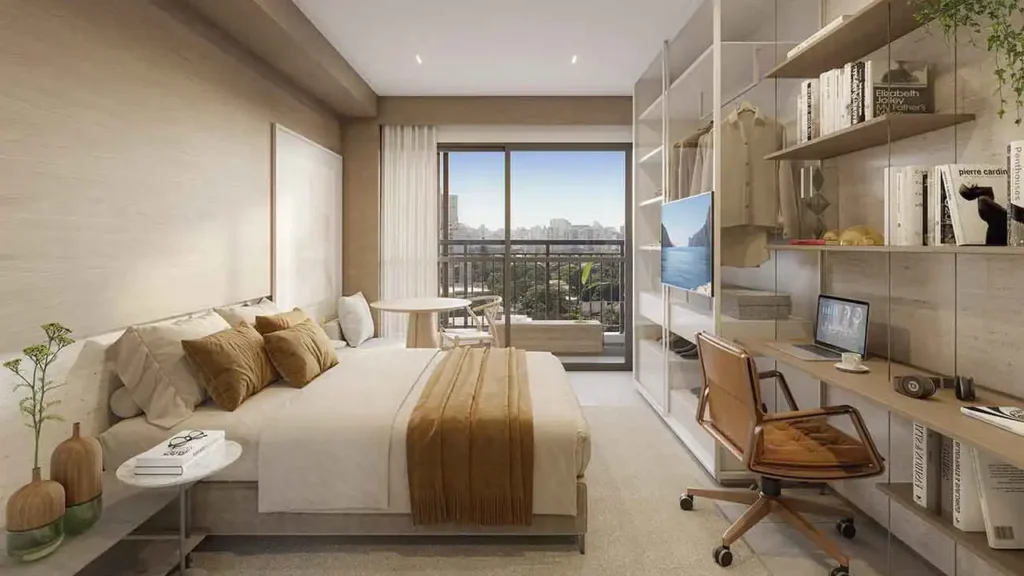 Em construção Moema: Living SP 360° Smart Living by Eztec, 1 quartos 24-35m²