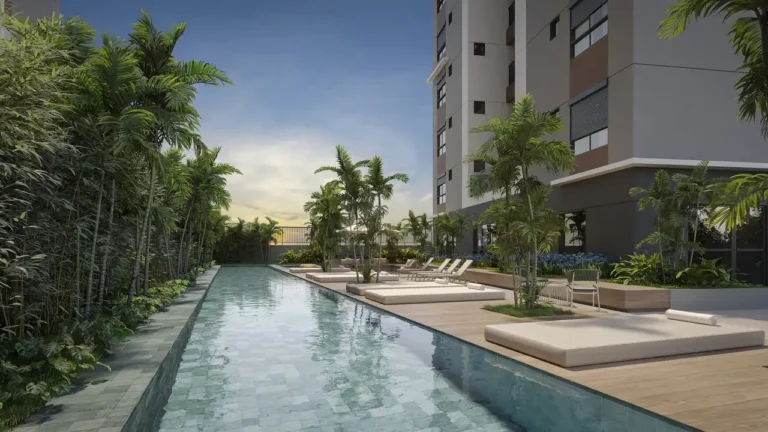 Piscina Astro Klabin — apartamento 2-3 quartos, Em construção em Chácara Klabin