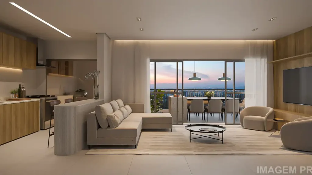 Auge Resort Tatuapé Residences Tatuapé, São Paulo — Living, apartamento 2-3 quartos 80-140m²