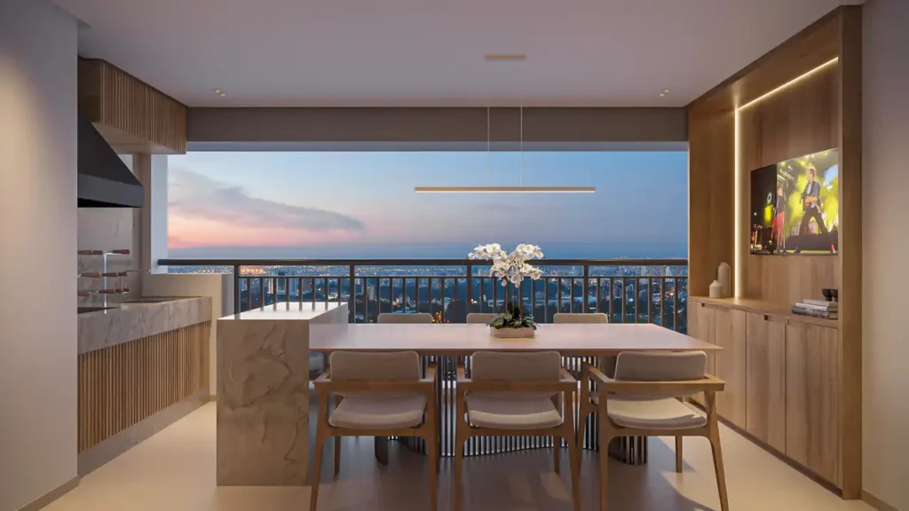 Terraço — Auge Resort Tatuapé Residences (Diálogo), 2-3 quartos em Tatuapé