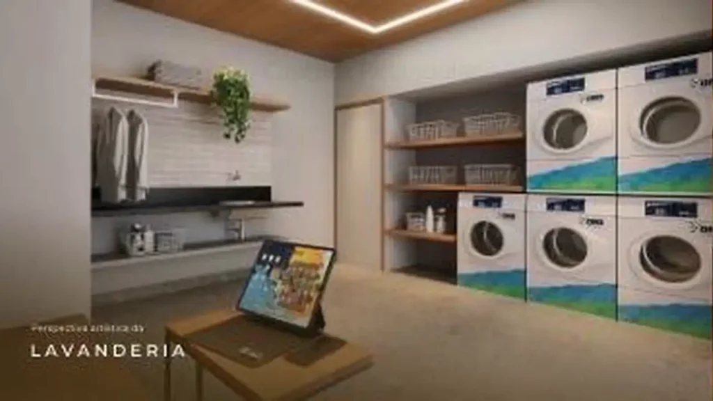 Urbanpark Aclimação - Studios Aclimação, São Paulo — Lavanderia, apartamento 1 quartos 25m²