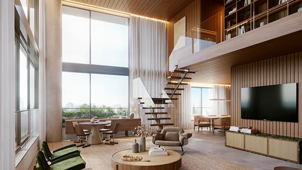 Reserva Jardins (RFM Incorporadora): Living — 3-4 quartos em Jardim Paulista, São Paulo