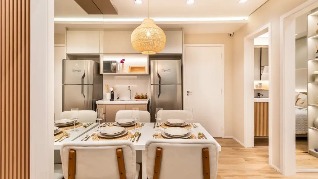 Apartamento 1 quartos Santo Amaro — Living do Vibra Estação Adolfo Pinheiro