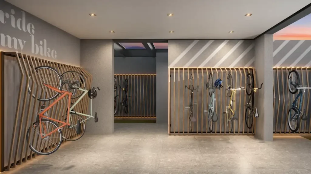 Bicicletário — Hauser Home Desing Moema - NR (Tavitec), 1-2 quartos em Indianópolis