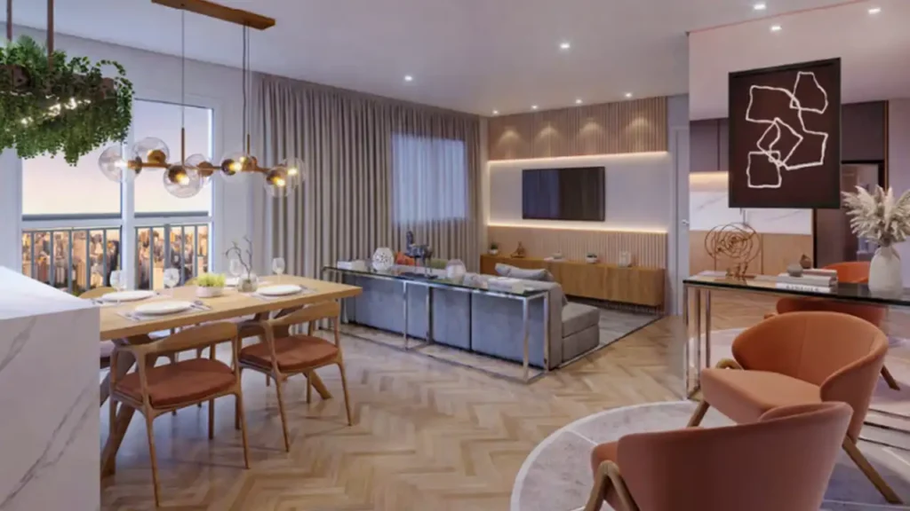 Living — Monumental Residencial Conx - Residencial (Conx SP), 1-3 quartos em Santo Amaro