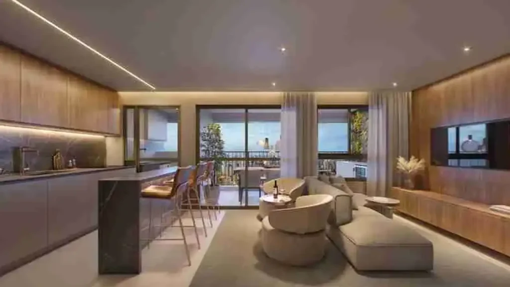 Living — Kaslik Ibirapuera (Kaslik), 1-3 quartos em Vila Mariana