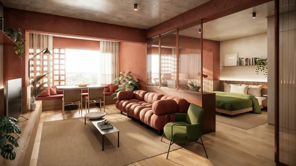 Living — Praça Japi - Residencial (Porte), 1 quartos em Tatuapé