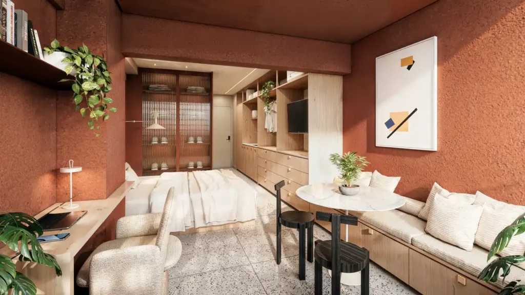 Em construção Tatuapé: Dormitório Praça Japi - Residencial, 1 quartos 26-39m²