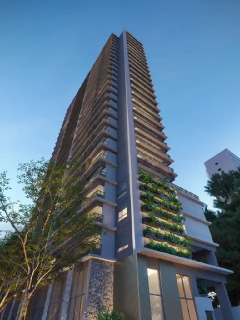 Fachada Brisea Moema - Residencial — apartamento 2-3 quartos, Em construção em Moema