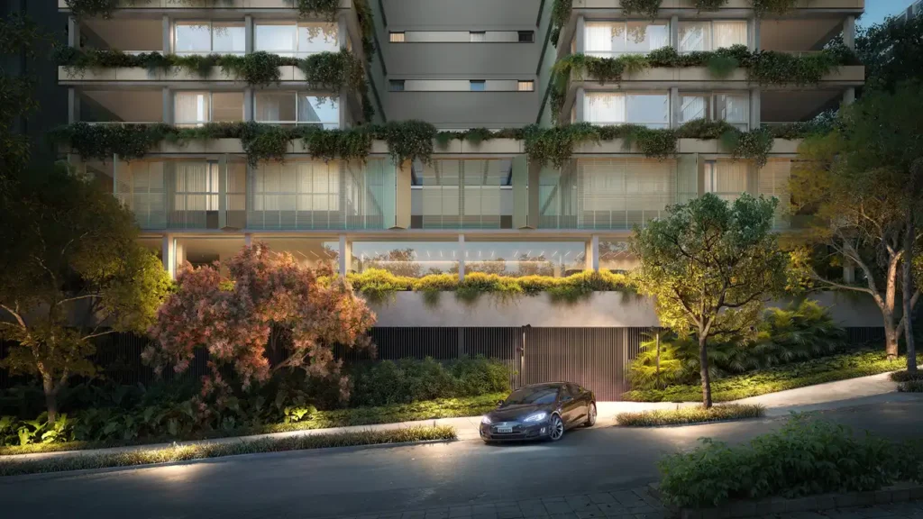 Entrada de veículos Ourá Alto de Pinheiros — apartamento 4 quartos, Em construção em Alto de Pinheiros