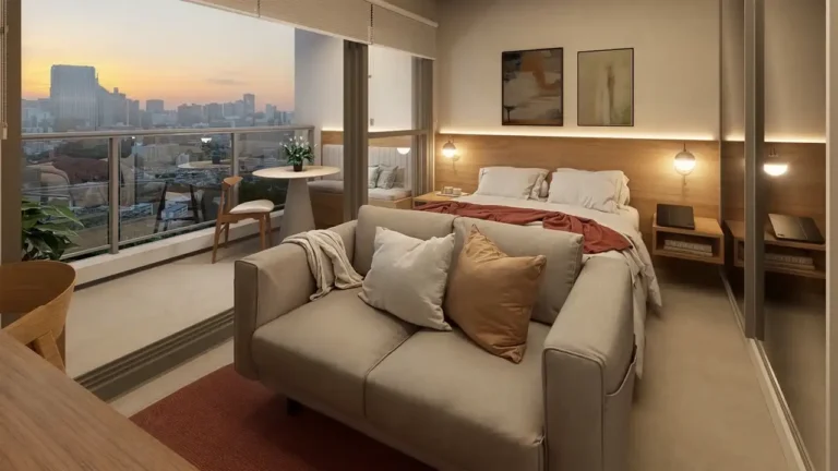 Ap One - NR (GTJ Engenharia): Living — 1 quartos em Aclimação, São Paulo