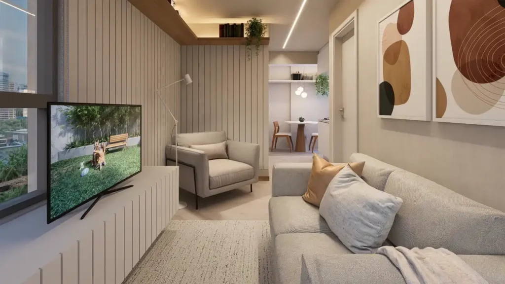 Living Ap One - NR Aclimação — 1 quartos 26-51m², GTJ Engenharia