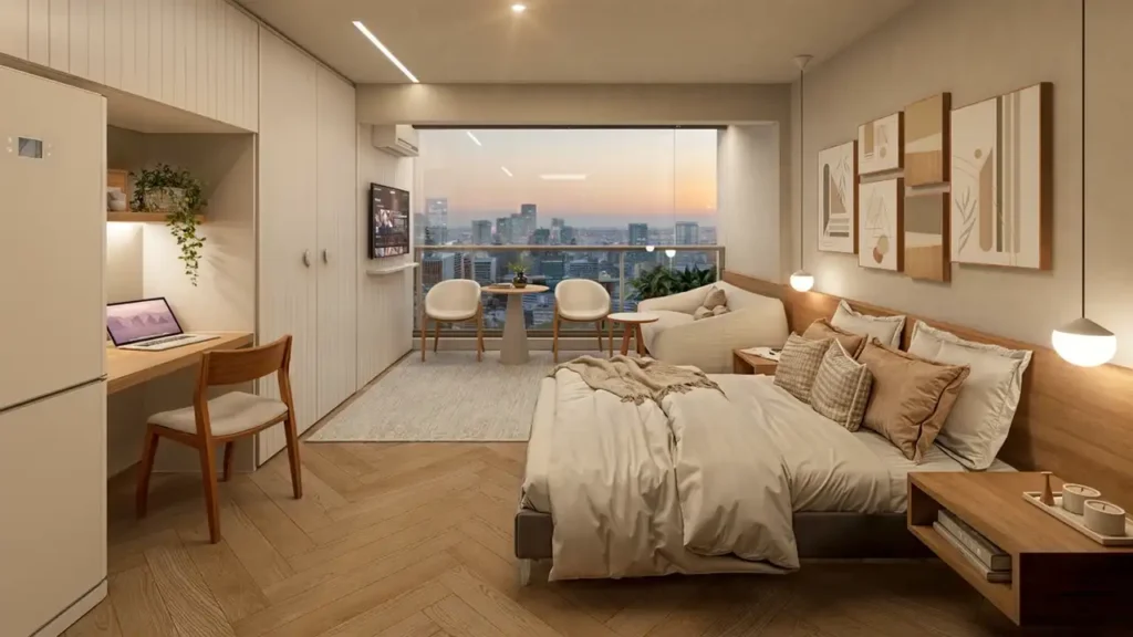 Pronto novo Aclimação: Dormitório Ap One - NR, 1 quartos 26-51m²