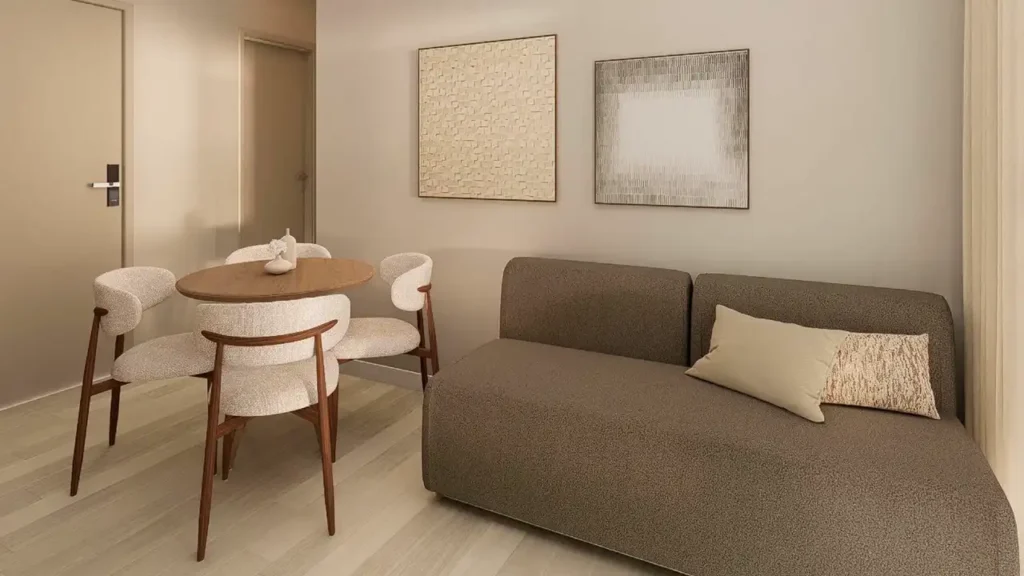 Stay Moema by Helbor - NR Moema, São Paulo — Living, apartamento 1 quartos 34-38m²