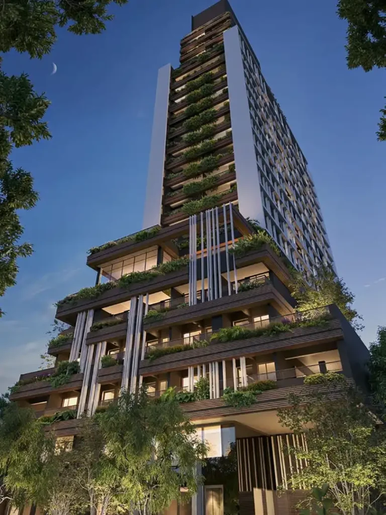 Fachada Aeterna Paulista - Residencial — apartamento 1-3 quartos, Em construção em Bela Vista
