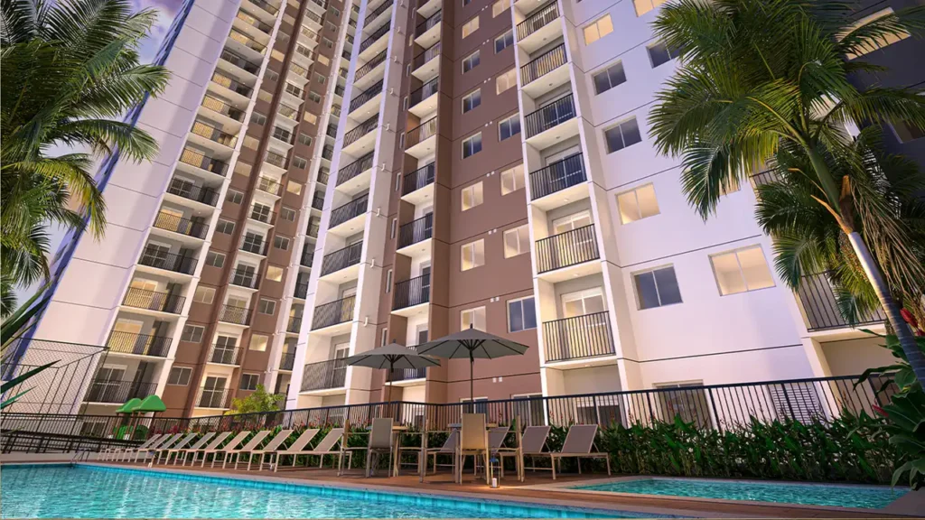Fachada Vibra Veleiros Socorro — 2 quartos 36-41m², Vibra
