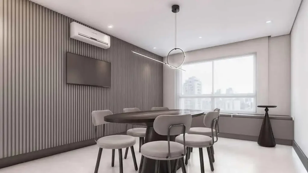 Sala de reuniões Urbany - Studios Brooklin Novo — 1 quartos 22-25m², Exkalla