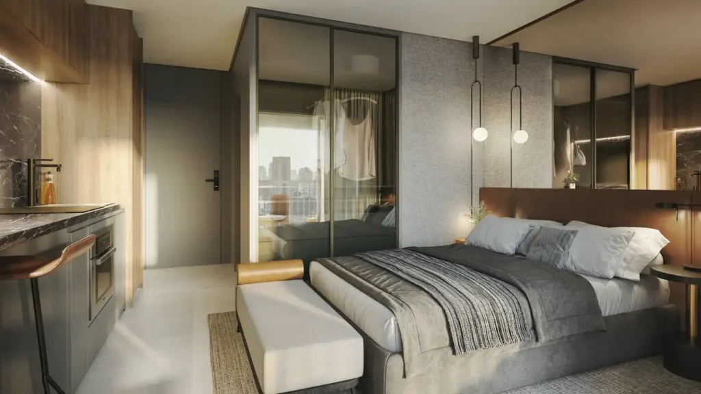 Apartamento 1 quartos Itaim Bibi — Living do Itá Lofts - NR