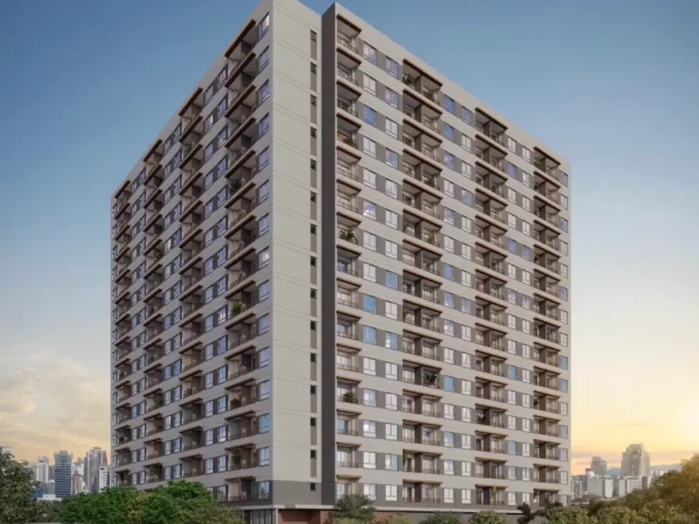 Apartamento 1 quartos Vila Mariana — Fachada do New Time - Fase 1
