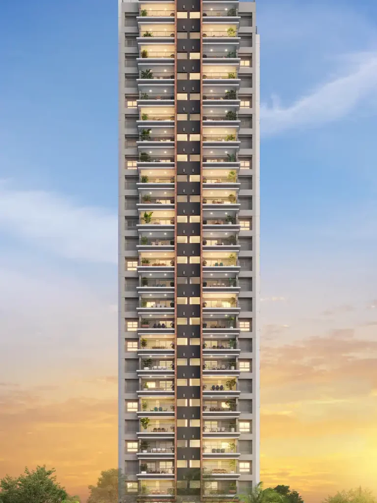 Fachada VP Moema — apartamento 1-2 quartos, Em construção em Moema
