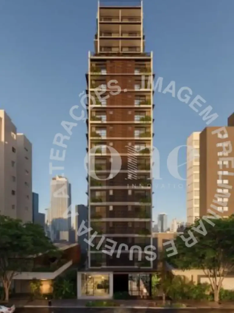Fachada Nex One Sarutaiá Jardins - Residencial — apartamento 1 quartos, Em construção em Jardim Paulista