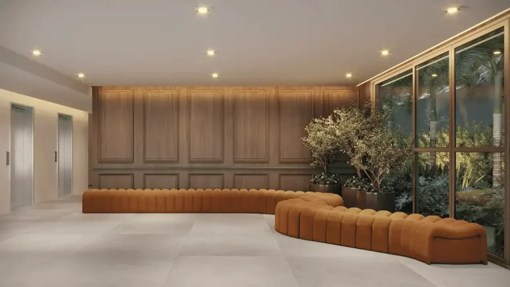 Haus Mitre Station Moema (Mitre Realty): Hall — 1 quartos em Indianópolis, São Paulo