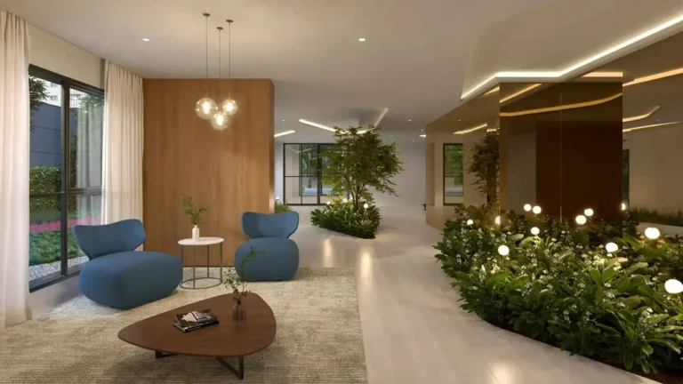 Raízes Premium Campo Belo (Mitre Realty): Hall — 1-3 quartos em Campo Belo, São Paulo