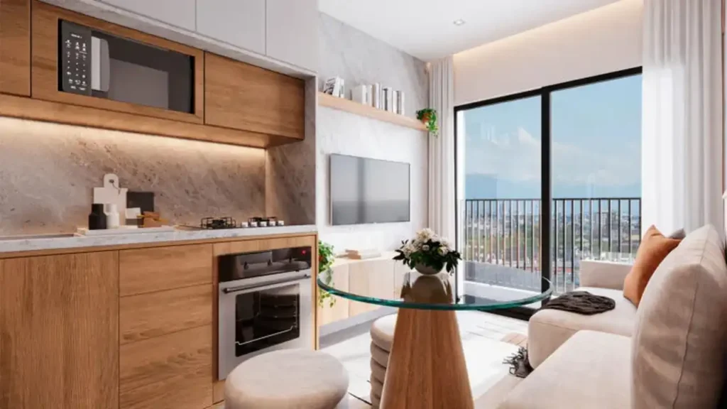 Apartamento 1-2 quartos Vila Clementino — Living do Botucatu
