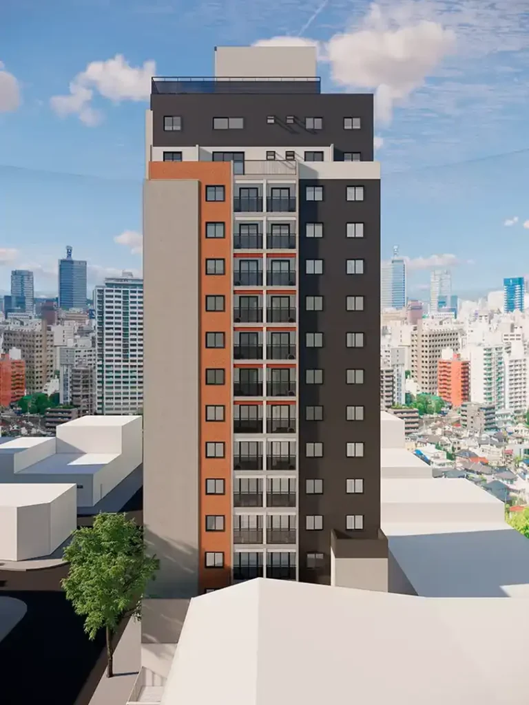 Lançamento Praça da Árvore: Fachada Pitanga 105 - Residencial, 1-2 quartos 25-51m²