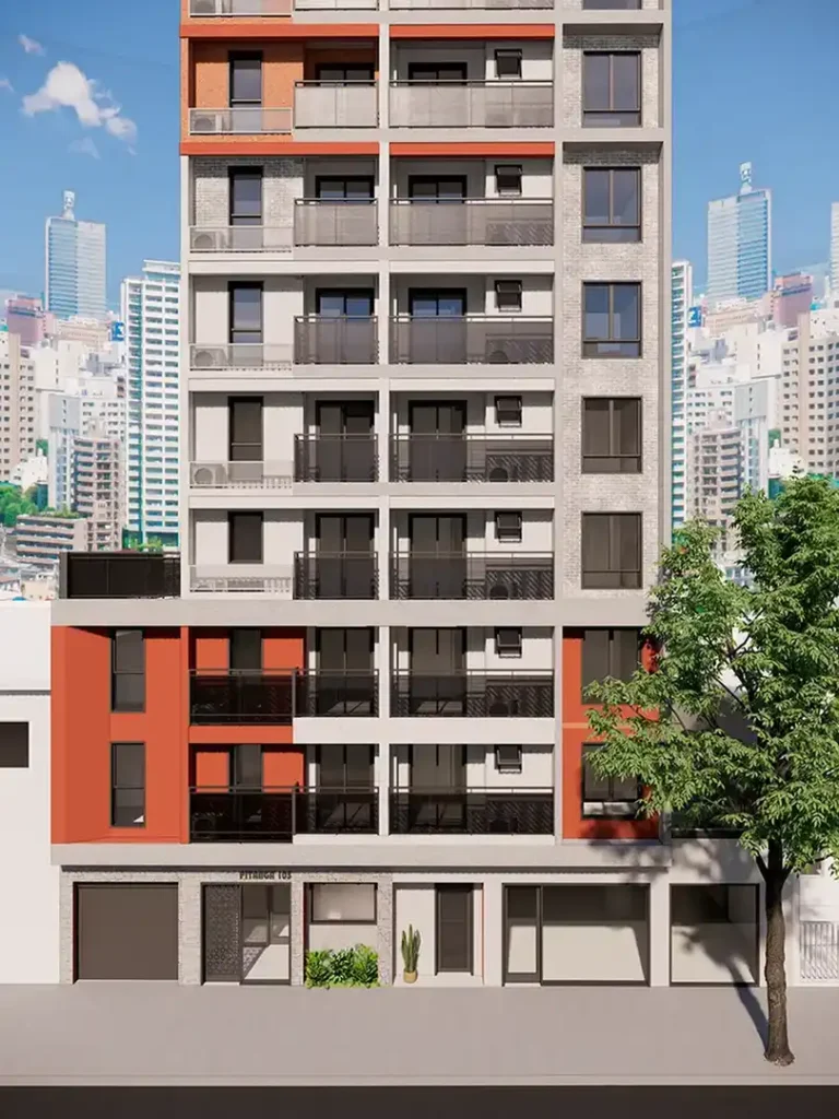 Fachada — Pitanga 105 - NR (Macor Engenharia), 1-2 quartos em Praça da Árvore