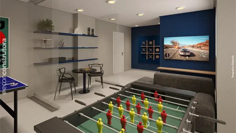 Sala de jogos Free Liberdade Liberdade — 2 quartos 37-49m², Econ Construtora