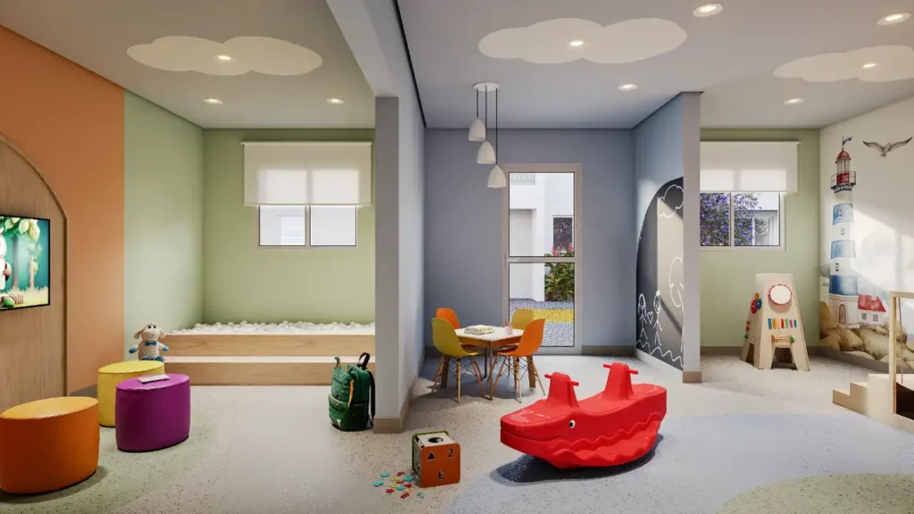 Brinquedoteca Mérito Lapa Vila Anastácio — 2 quartos 37-38m², Cury SP