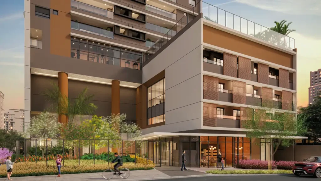 Portaria Gaia Desing Studios Ibirapuera - Residencial — apartamento 1 quartos, Em construção em Ibirapuera