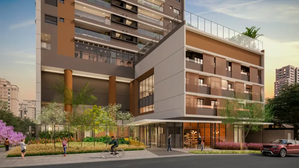 Portaria Gaia Desing Studios Ibirapuera - NR — apartamento 1-2 quartos, Em construção em Ibirapuera