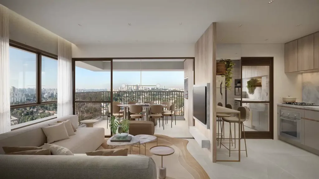 Apartamento 2-3 quartos Vila Anastácio — Living do Nova Vivere