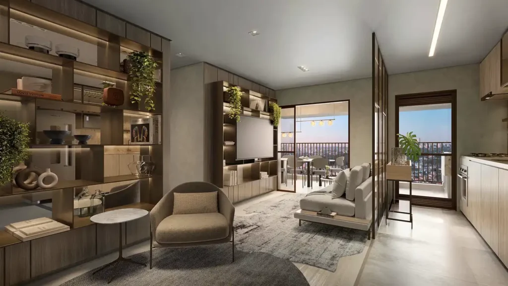 Nova Vivere Vila Anastácio, São Paulo — Living, apartamento 2-3 quartos 72-145m²