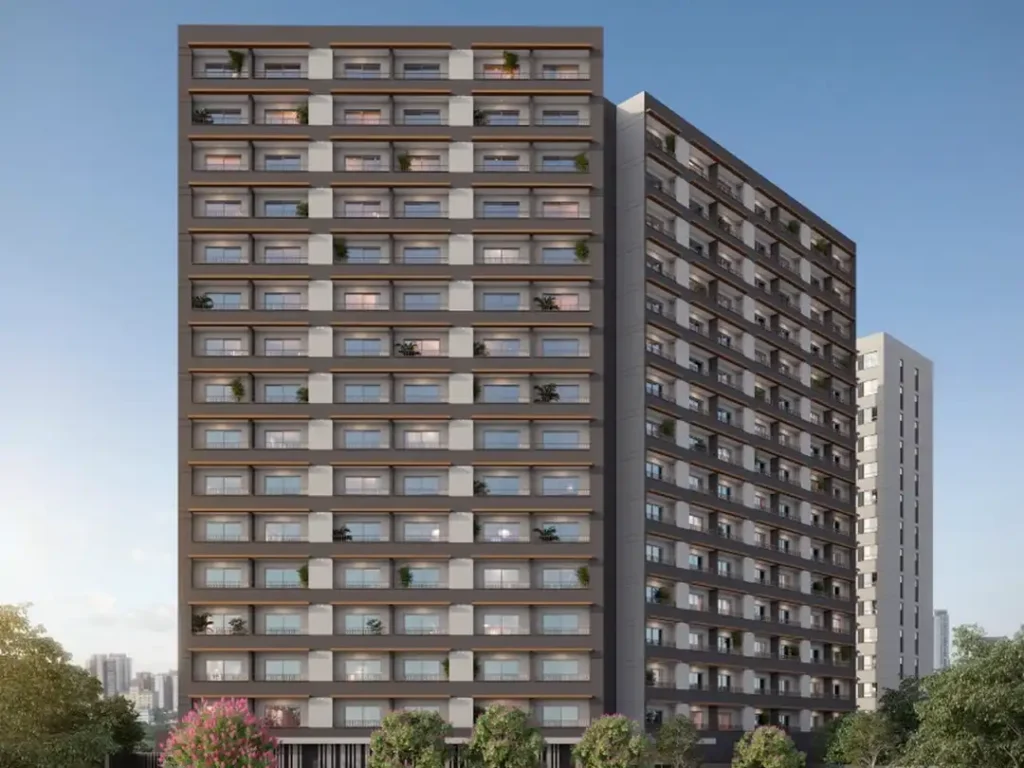 Fachada New Time - Fase 2 — apartamento 1 quartos, Lançamento em Vila Mariana