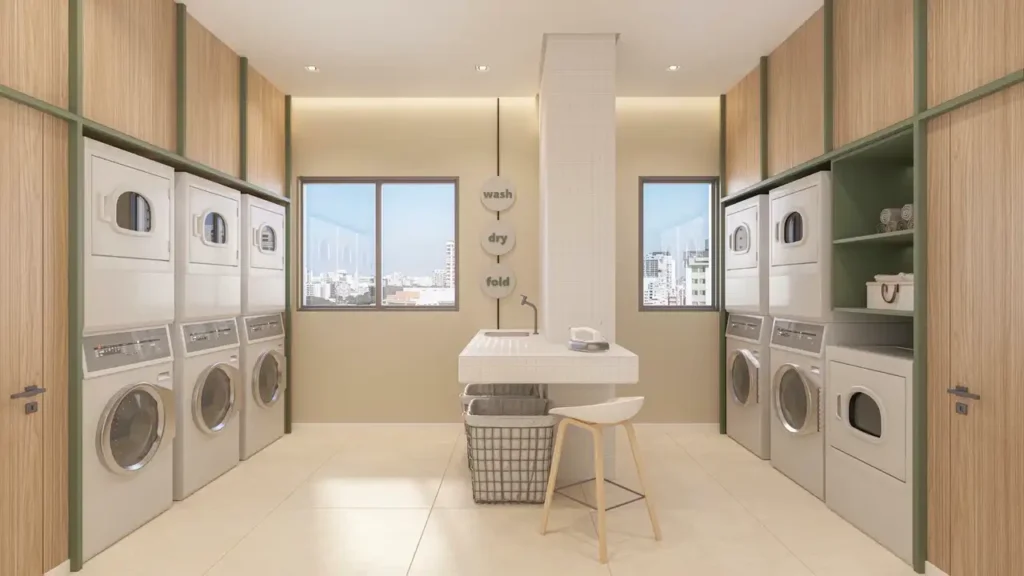 Nik Vila Mariana Vila Mariana, São Paulo — Lavanderia, apartamento 1 quartos 24-29m²