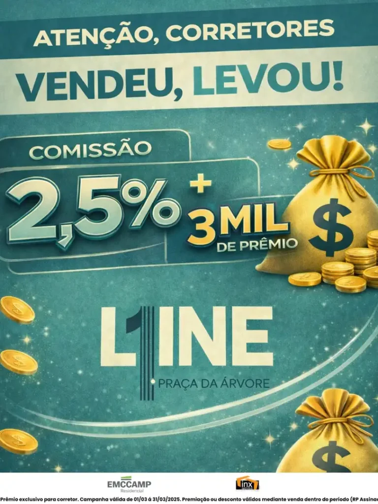 Apartamento 1-2 quartos Saúde — Fachada do Line Praça da Árvore