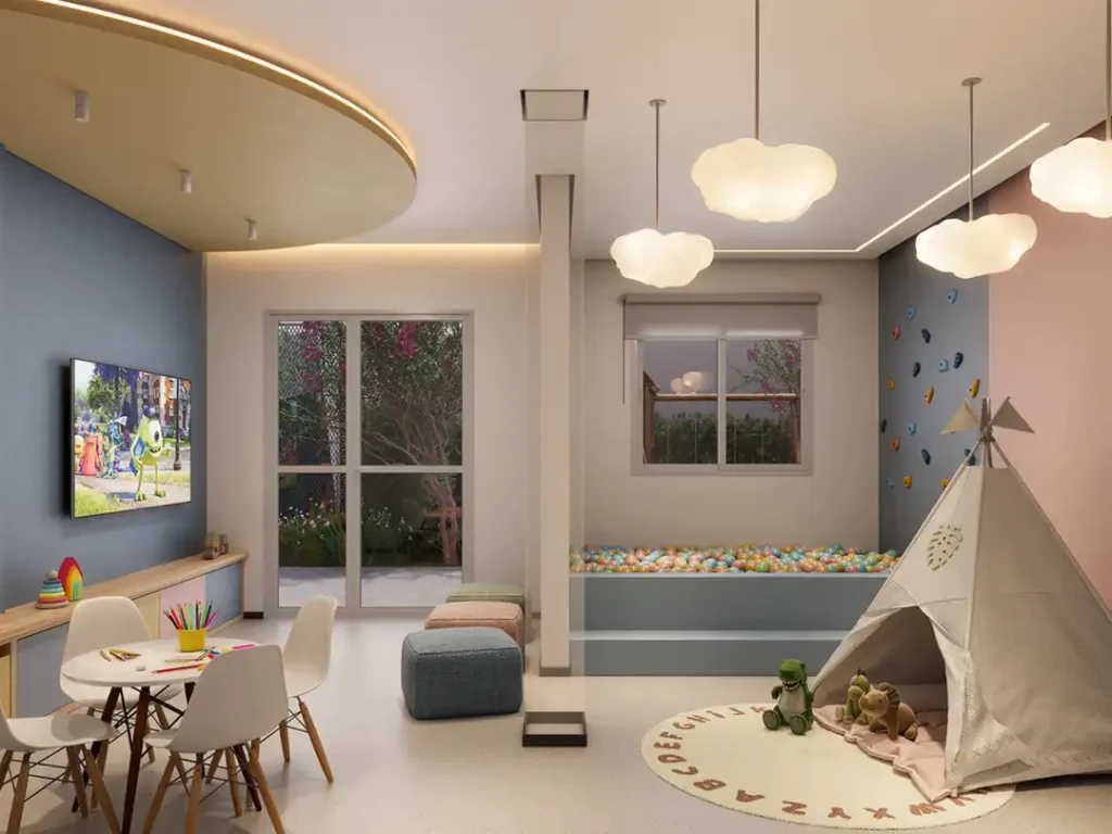 Lançamento Várzea de Baixo: Brinquedoteca Gabbai Chácara Santo Antônio - Breve Lançamento, 1-2 quartos 25-35m²