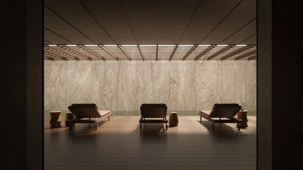 CLARA por Bernardes Arquitetura Jardins, São Paulo — 205 sauna, apartamento 4 quartos 307-504m²