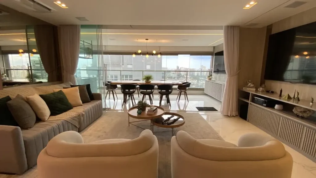 Cyrela Iconyc Apto 213 Vila Clementino, São Paulo — 054 living, apartamento 3 quartos 159m²