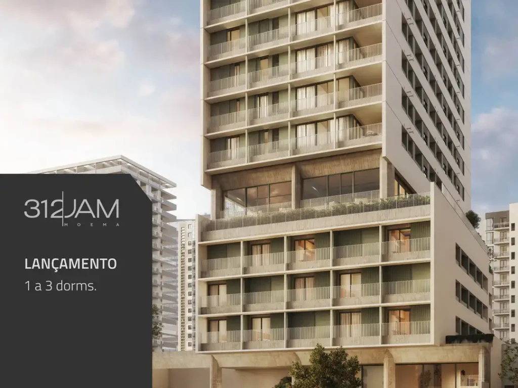 Fachada — 312 Jam Moema (Paes & Gregori SP), 1-3 quartos em Moema