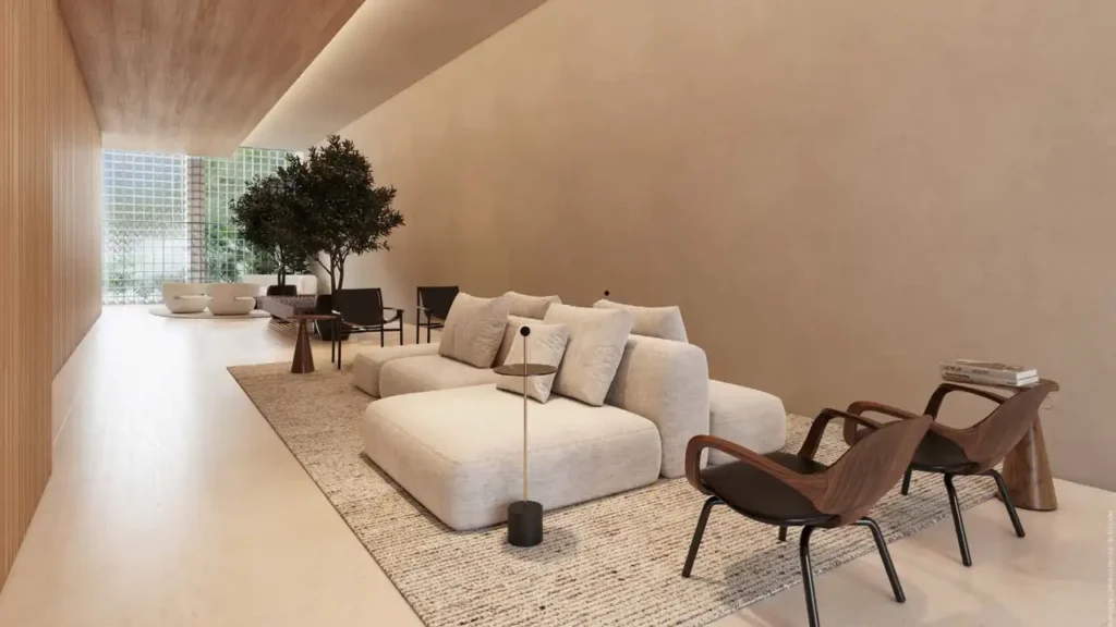 032 hall Casa Vertical Jardins - Breve Lançamento Jardins — 1-2 quartos 59-154m², Bioma Incorporadora